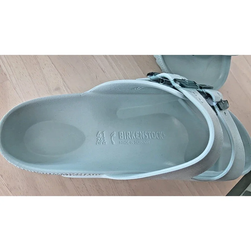 Birkenstock Womens Arizona Stealth Surf Green Slides Shoes 41 New - Picture 4 of 4